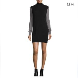Equipment Oscar Cashmere Turtleneck Mini Dress